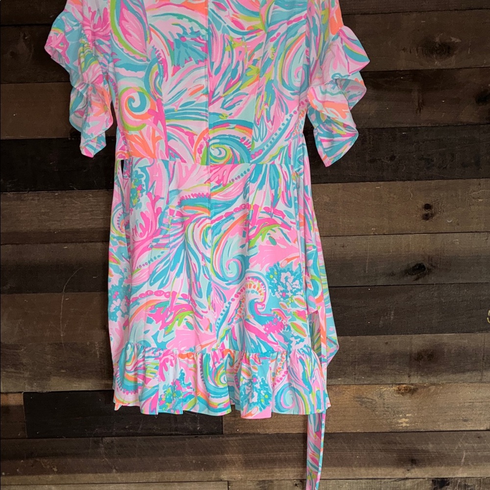 Lilly Pulitzer Pink and Blue Mini Dress - Picture 3 of 7